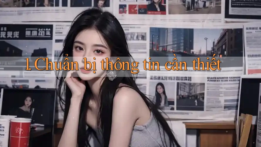 1. Chuẩn bị thông tin cần thiết 1. Chuẩn bị thông tin cần thiết