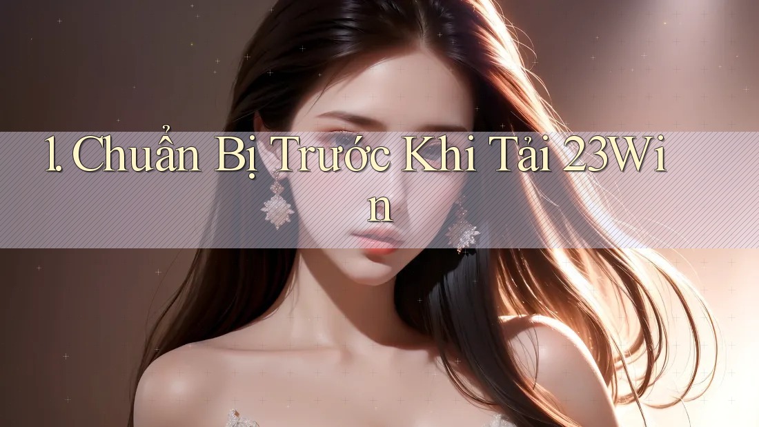 1. Chuẩn Bị Trước Khi Tải 23Win