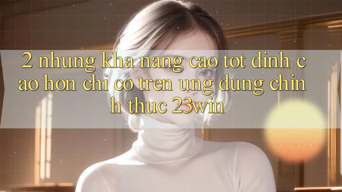 2. Những Khả năng Cao tốt đỉnh cao hơn Chỉ Có Trên Ứng Dụng Chính Thức 23win 2. Những Khả năng Cao tốt đỉnh cao hơn Chỉ Có Trên Ứng Dụng Chính Thức 23win