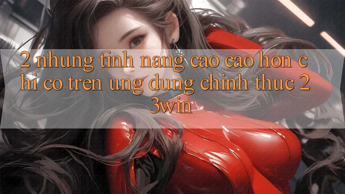 2. Những Tính Năng Cao cao hơn Chỉ Có Trên Ứng Dụng Chính Thức 23win
