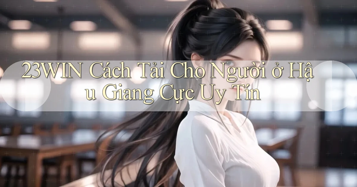 23win cách tải cho người ở Hậu Giang cực uy tín
