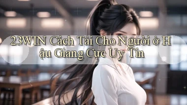 23win cách tải cho người ở Hậu Giang cực uy tín