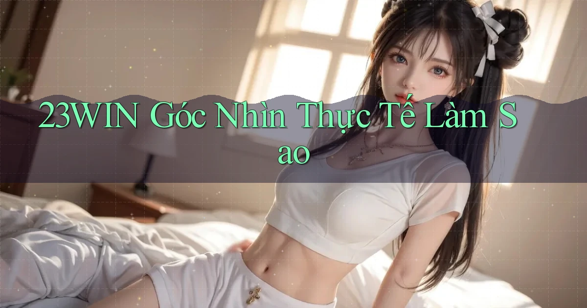 23win góc nhìn thực tế làm sao