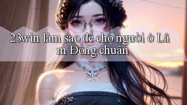 23win làm sao để cho người ở Lâm Đồng chuẩn