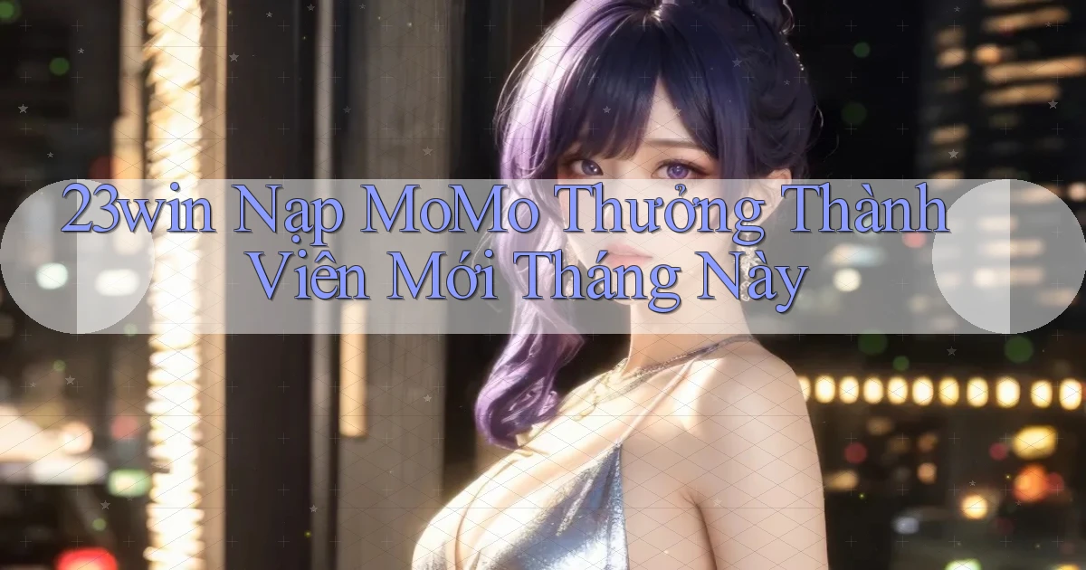 23win nạp momo thưởng thành viên mới tháng này
