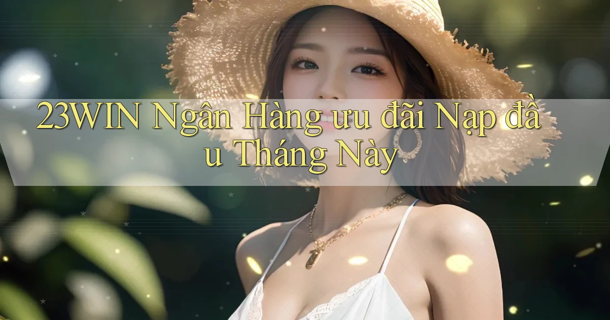 23win ngân hàng ưu đãi nạp đầu tháng này