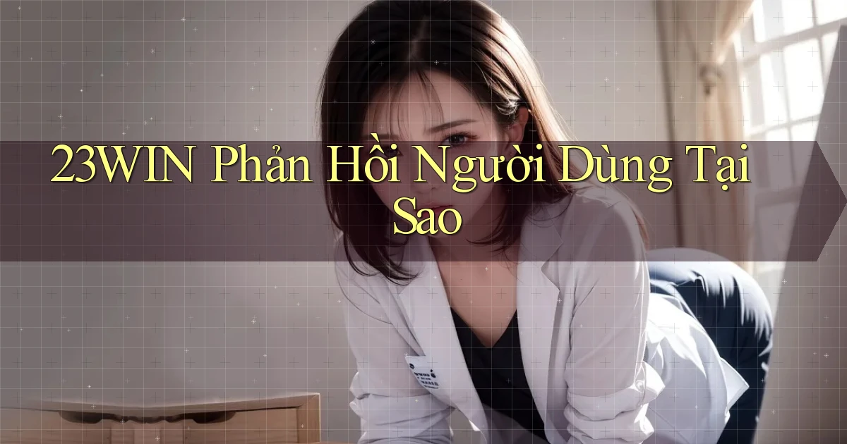 23win phản hồi người dùng tại sao