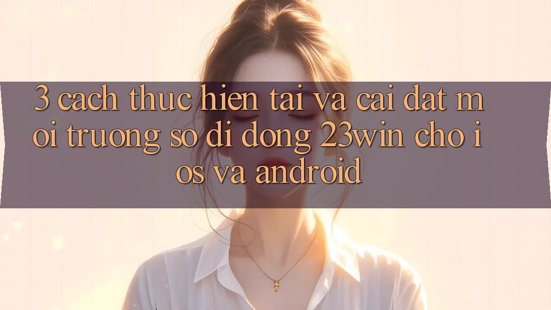3. Cách thực hiện Tải Và Cài Đặt Môi trường số di động 23win Cho iOS Và Android 3. Cách thực hiện Tải Và Cài Đặt Môi trường số di động 23win Cho iOS Và Android