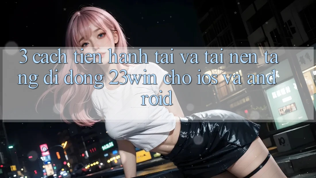 3. Cách tiến hành Tải Và Tải Nền tảng di động 23win Cho iOS Và Android