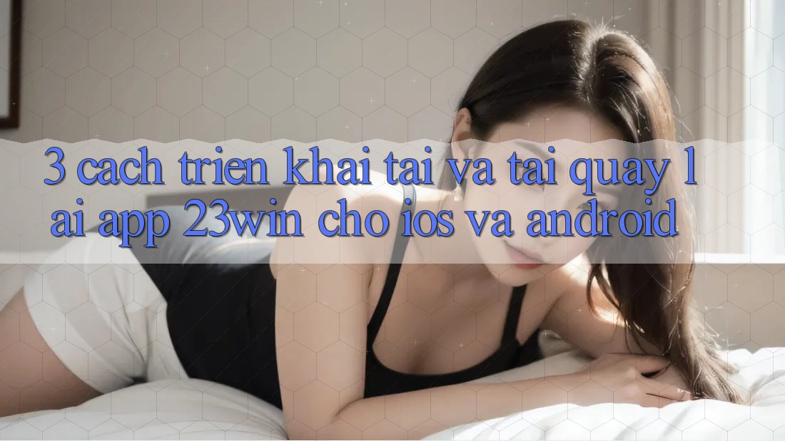 3. Cách triển khai Tải Và Tải quay lại App 23win Cho iOS Và Android 3. Cách triển khai Tải Và Tải quay lại App 23win Cho iOS Và Android