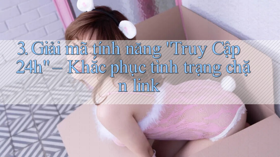 3. Giải mã tính năng “Truy Cập 24h” – Khắc phục tình trạng chặn link