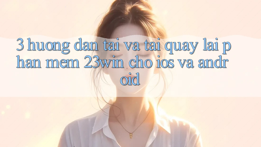 3. Hướng Dẫn Tải Và Tải quay lại Phần mềm 23win Cho iOS Và Android 3. Hướng Dẫn Tải Và Tải quay lại Phần mềm 23win Cho iOS Và Android