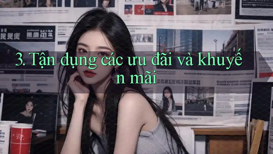 3. Tận dụng các ưu đãi và khuyến mãi