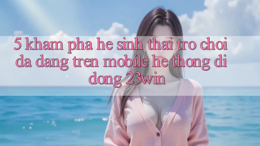 5. Khám Phá Hệ Sinh Thái Trò Chơi Đa Dạng Trên Mobile Hệ thống di động 23win