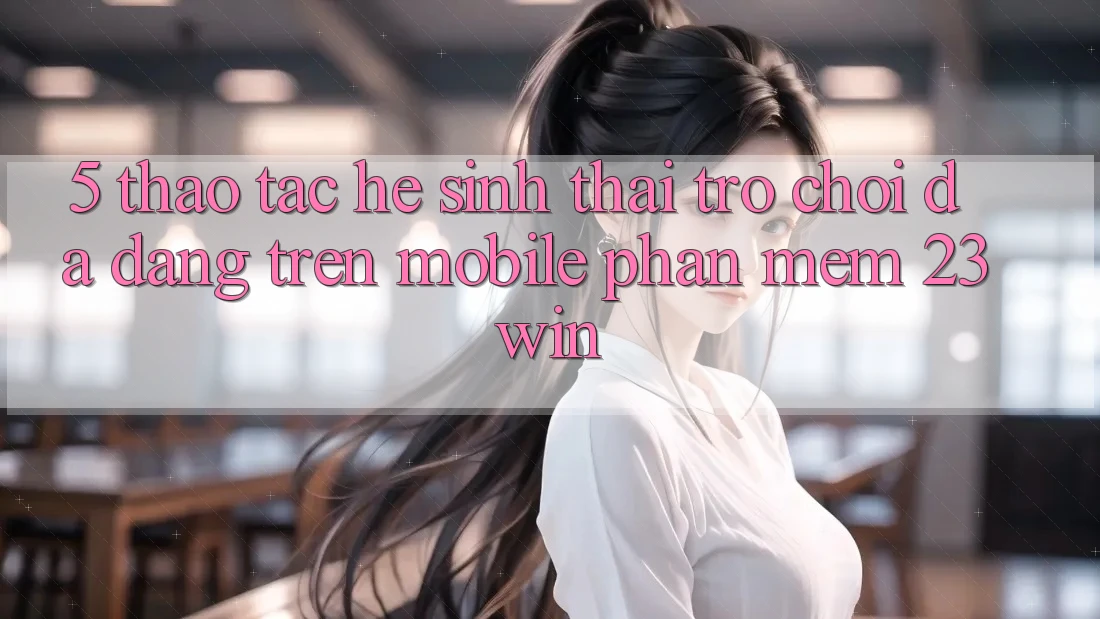 5. Thao tác Hệ Sinh Thái Trò Chơi Đa Dạng Trên Mobile Phần mềm 23win 5. Thao tác Hệ Sinh Thái Trò Chơi Đa Dạng Trên Mobile Phần mềm 23win