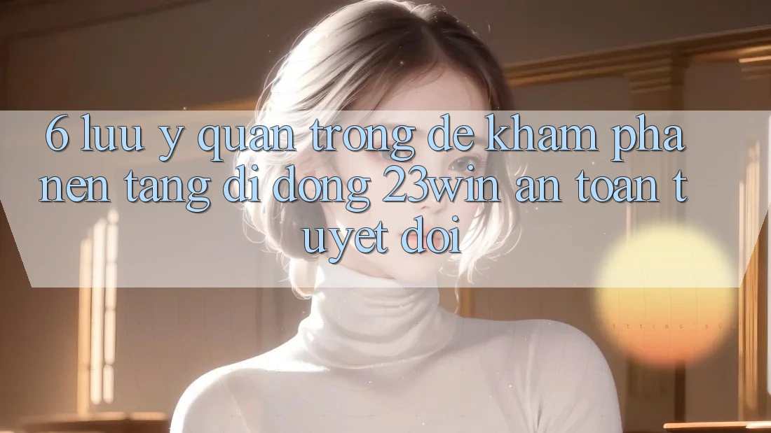 6. Lưu Ý Quan Trọng Để Khám phá Nền tảng di động 23win An Toàn Tuyệt Đối
