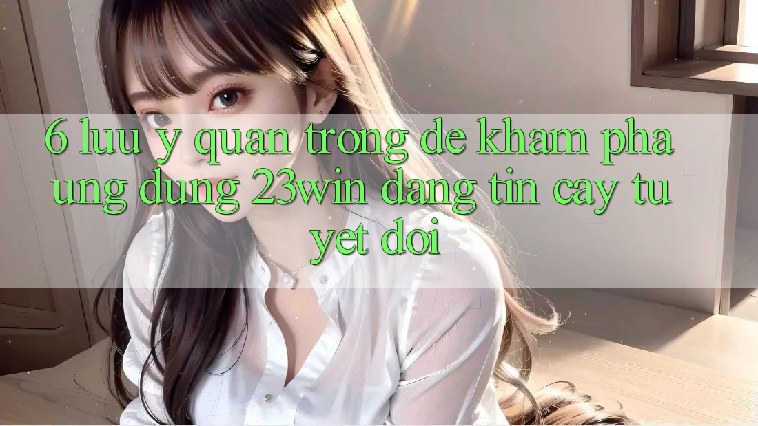 6. Lưu Ý Quan Trọng Để Khám phá Ứng dụng 23win Đáng tin cậy Tuyệt Đối 6. Lưu Ý Quan Trọng Để Khám phá Ứng dụng 23win Đáng tin cậy Tuyệt Đối