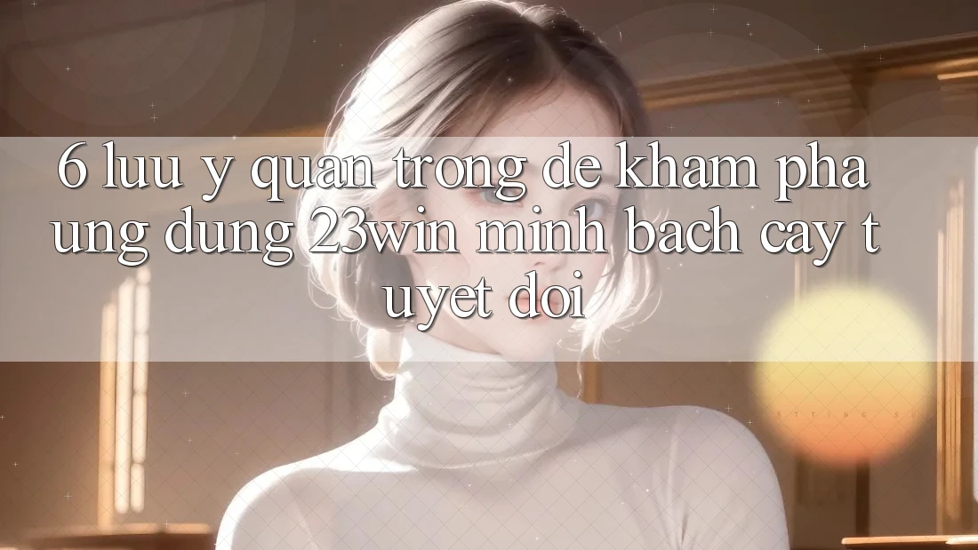 6. Lưu Ý Quan Trọng Để Khám phá Ứng dụng 23win Minh bạch cậy Tuyệt Đối