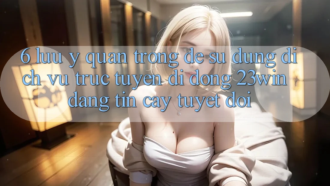 6. Lưu Ý Quan Trọng Để Sử Dụng Dịch vụ trực tuyến di động 23win Đáng tin cậy Tuyệt Đối
