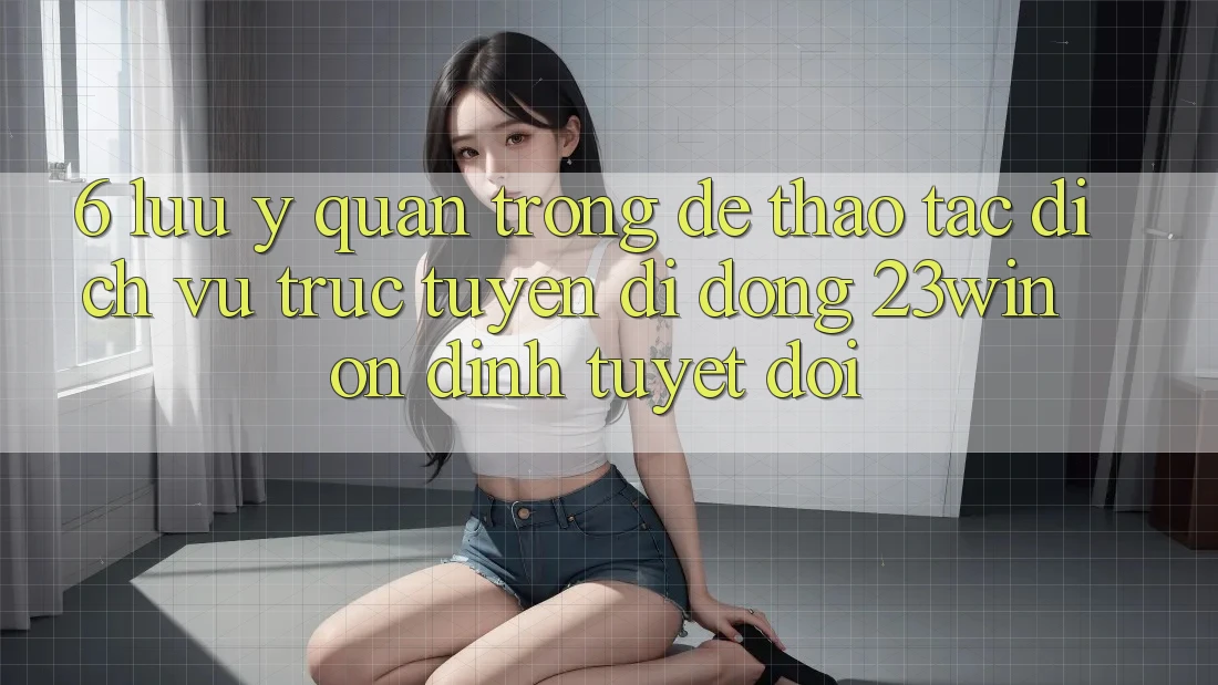 6. Lưu Ý Quan Trọng Để Thao tác Dịch vụ trực tuyến di động 23win Ổn định Tuyệt Đối 6. Lưu Ý Quan Trọng Để Thao tác Dịch vụ trực tuyến di động 23win Ổn định Tuyệt Đối