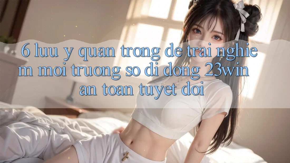 6. Lưu Ý Quan Trọng Để Trải nghiệm Môi trường số di động 23win An Toàn Tuyệt Đối