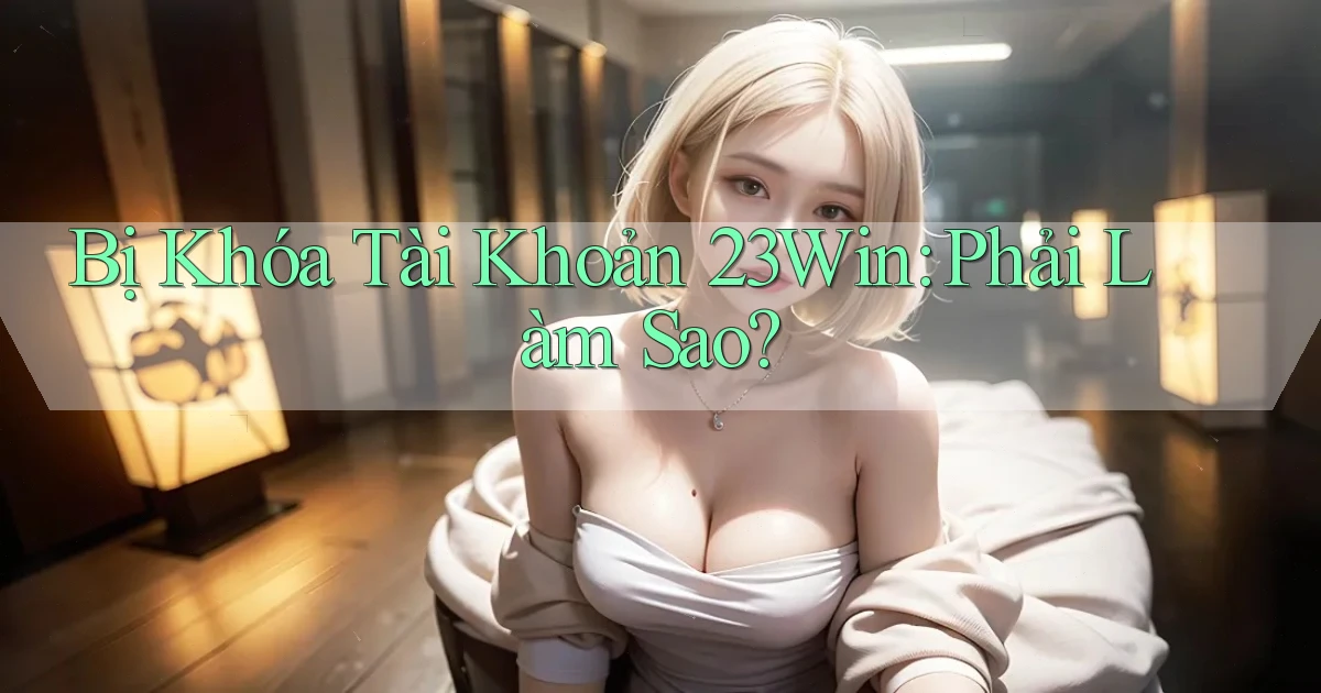 bị khóa tài khoản 23win phải làm sao