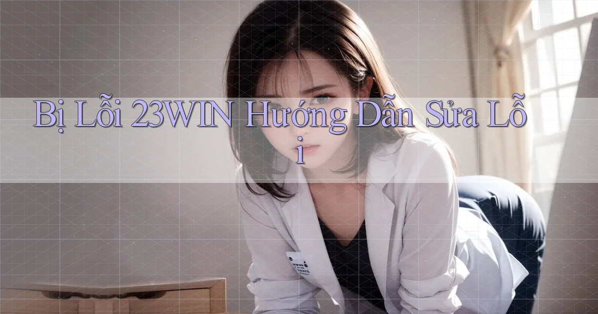 bị lỗi 23win hướng dẫn sửa lỗi