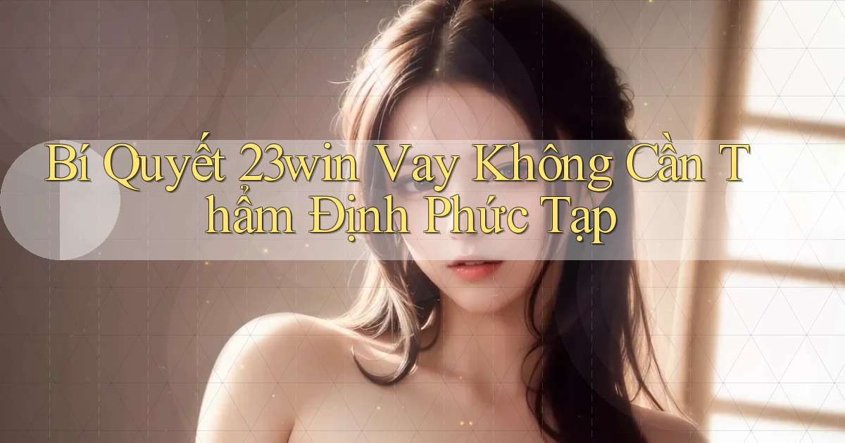 bí quyết 23win vay không cần thẩm định phức tạp