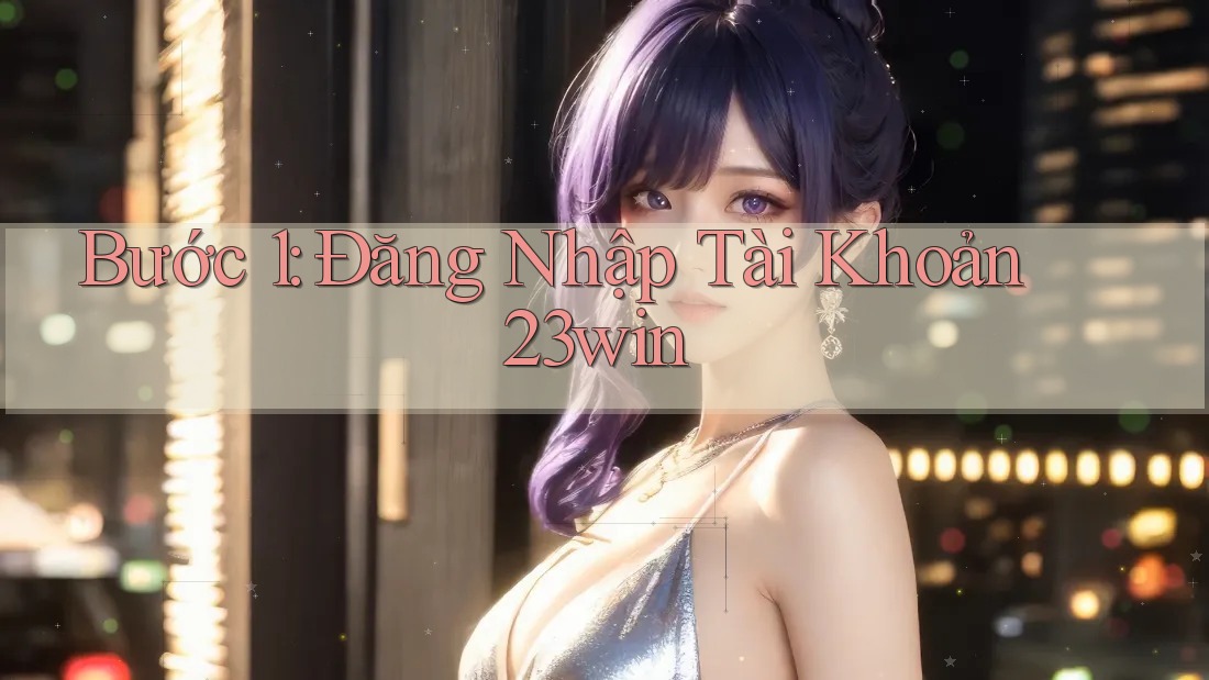 Bước 1: Đăng Nhập Tài Khoản 23win