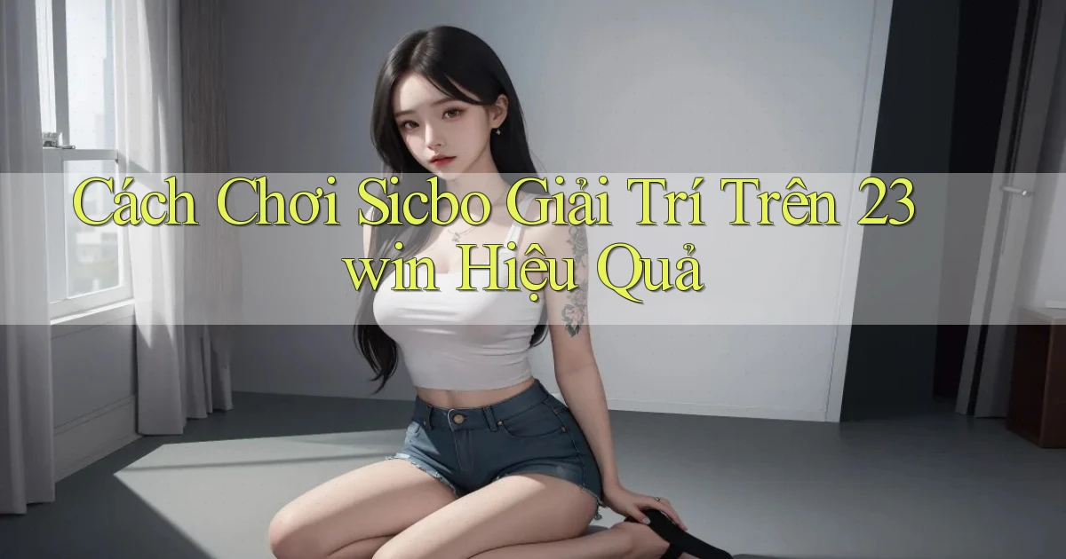 cách chơi sicbo giải trí trên 23win hiệu quả
