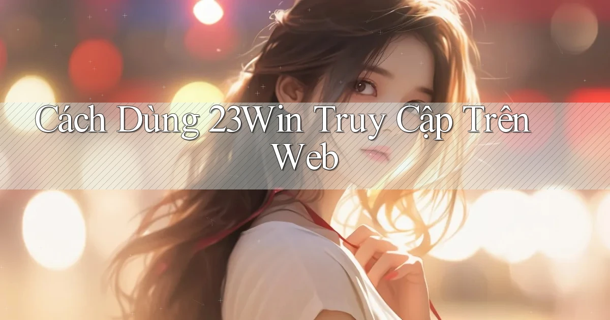 cách dùng 23win truy cập trên web