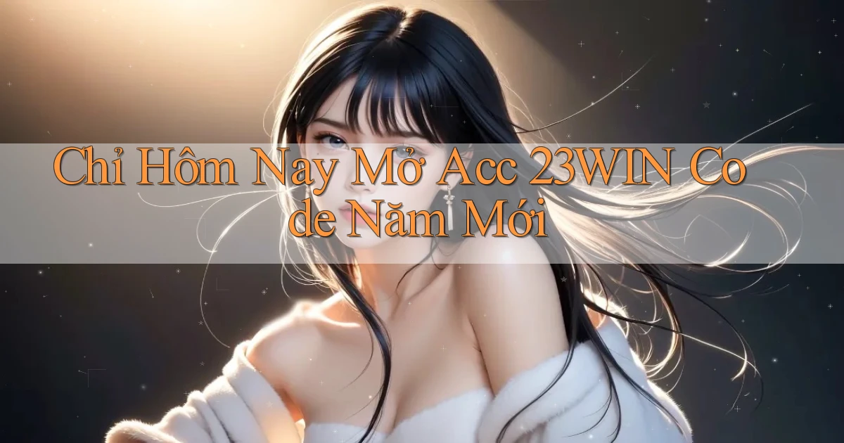 chỉ hôm nay mở acc 23win code năm mới