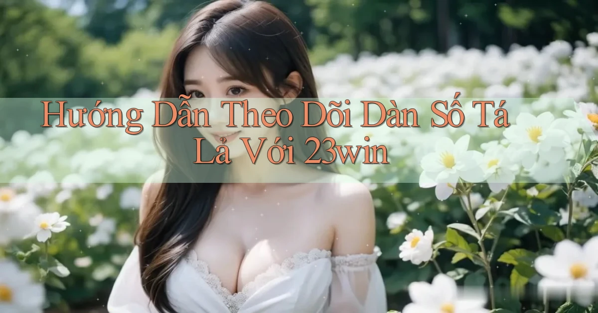 hướng dẫn theo dõi dàn số tá lả với 23win