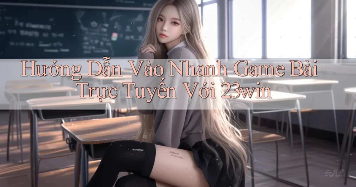 hướng dẫn vào nhanh game bài trực tuyến với 23win