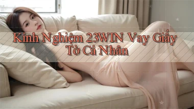 kinh nghiệm 23win vay giấy tờ cá nhân