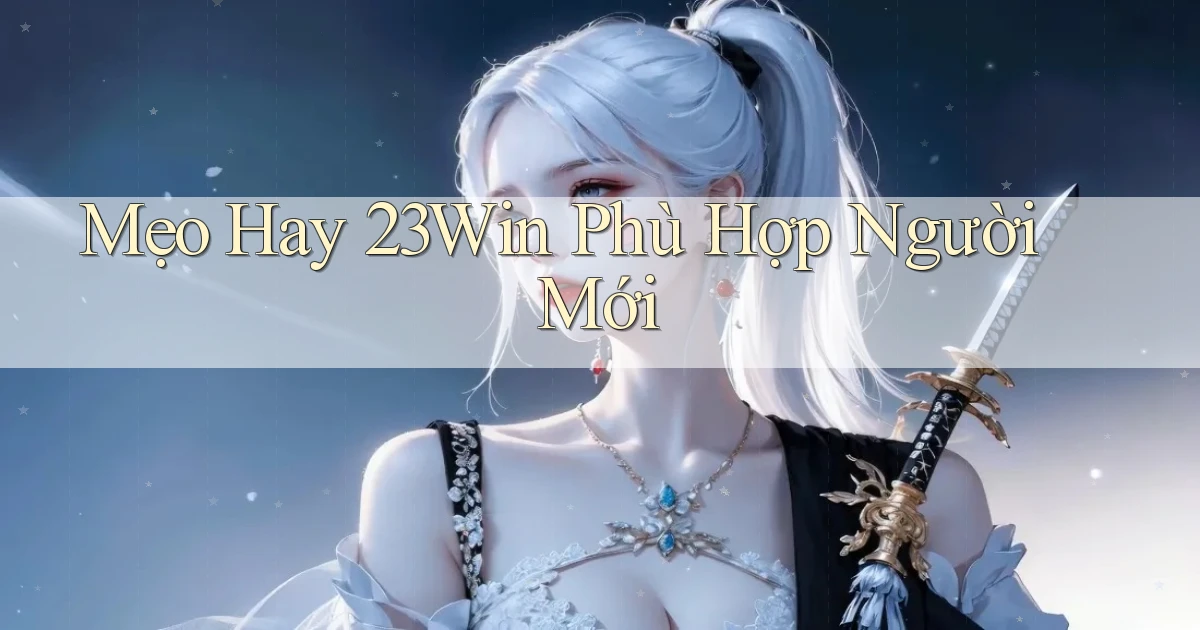 mẹo hay 23win phù hợp người mới