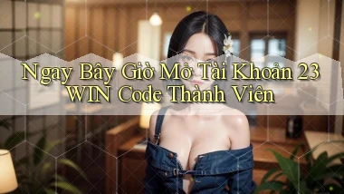 ngay bây giờ mở tài khoản 23win code thành viên