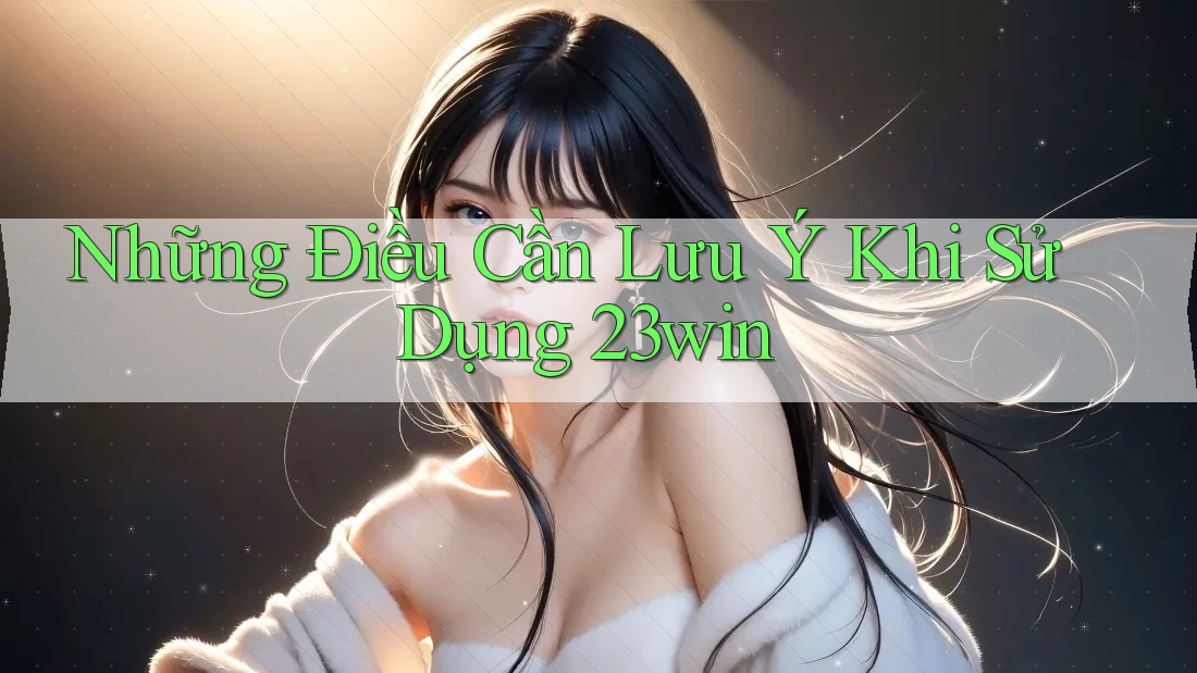 Những Điều Cần Lưu Ý Khi Sử Dụng 23Win