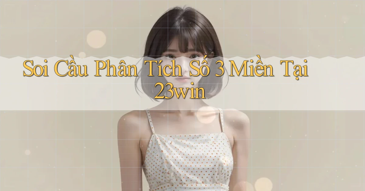 soi cầu phân tích số 3 miền tại 23win