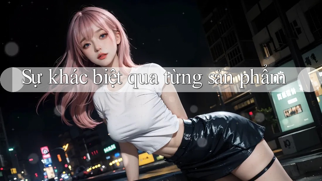 Sự khác biệt qua từng sản phẩm Sự khác biệt qua từng sản phẩm
