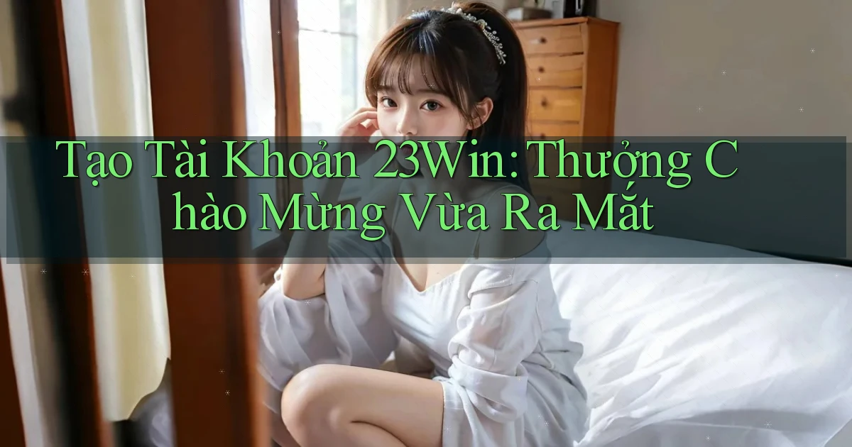 tạo tài khoản 23win thưởng chào mừng vừa ra mắt