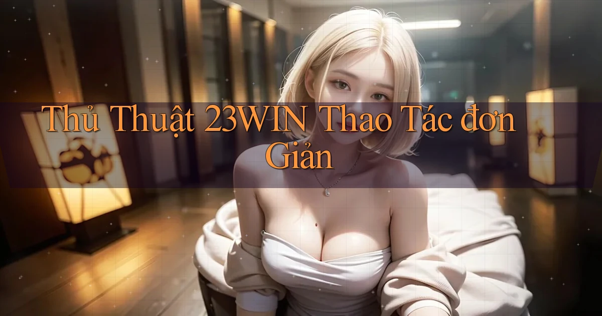 thủ thuật 23win thao tác đơn giản